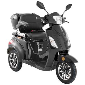 VEVOR Heavy Duty 3-Wheel Mobility Scooters for Seniors & Adults, 500lbs Capacity, 21.5 Miles 3-Speed Long Range