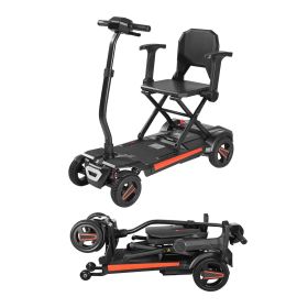 VEVOR 4-Wheel Electric Mobility Scooter for Adults & Seniors, Integrated Automatic Folding Mobility Scooter with Remote Control, NFC Keys & Long